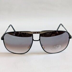 NWT Vintage 90's Large Square Metal Sport Sunglasses (M. Black)